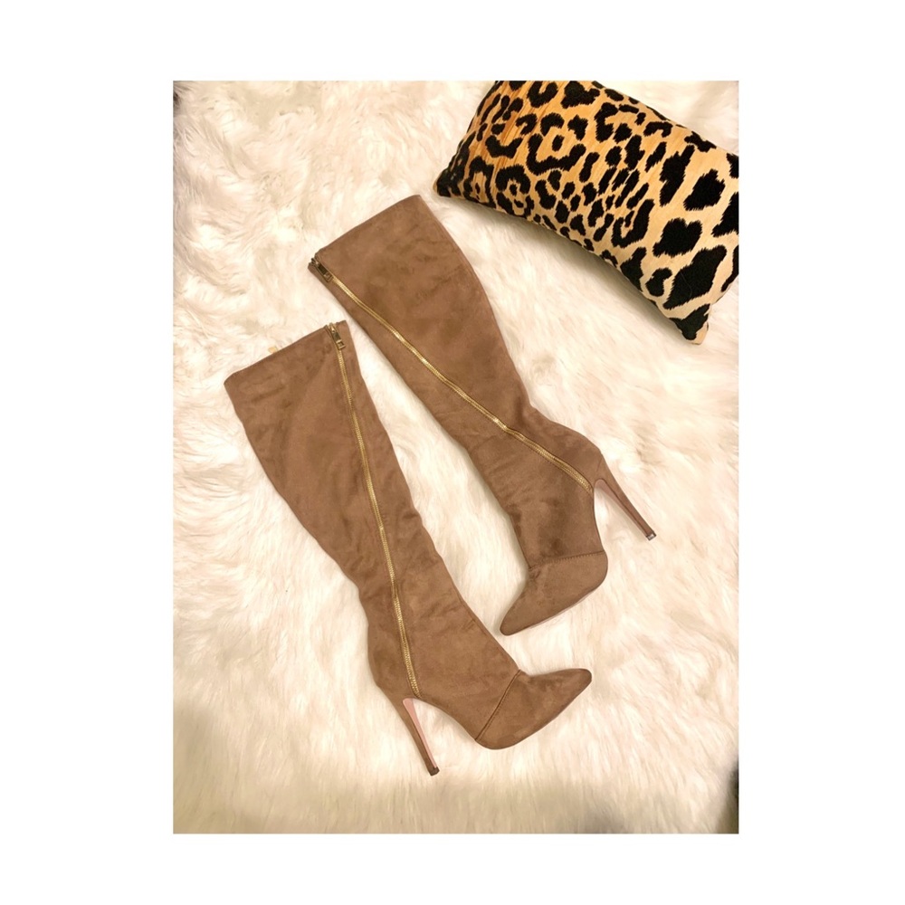 👢Taupe over the knee boots👢